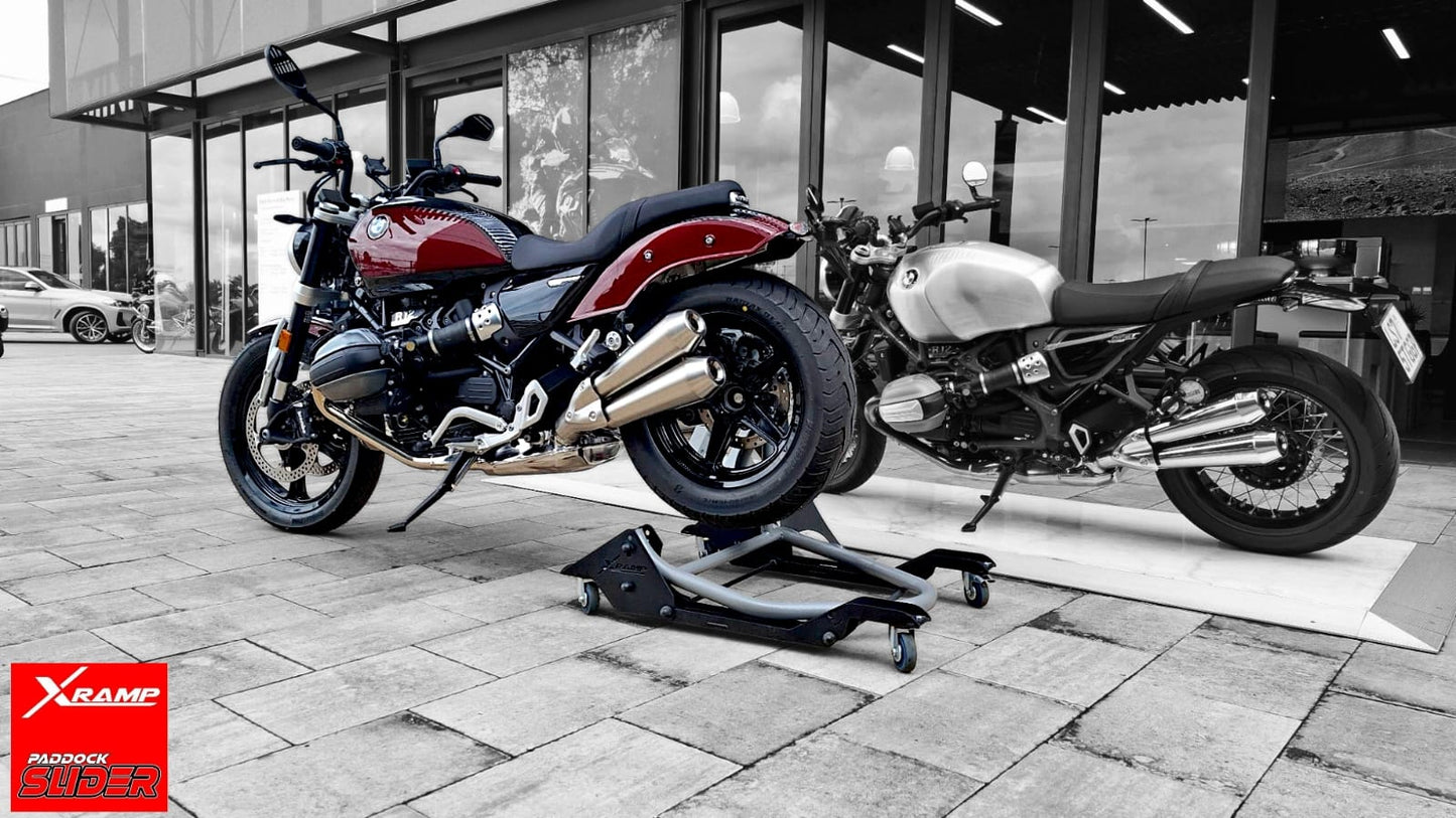 Paddock Slider PRO Carello Univesale sposta moto - Nero